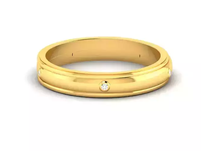 Women band ring 3dm stl render