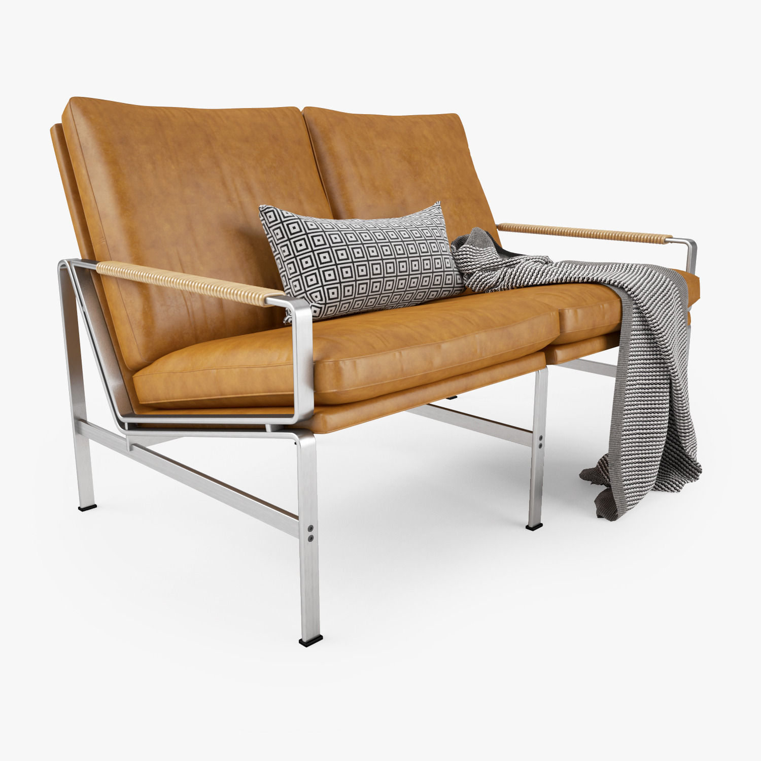 FK 6720 Sofa Two Seater by Lange Production 3D model_2