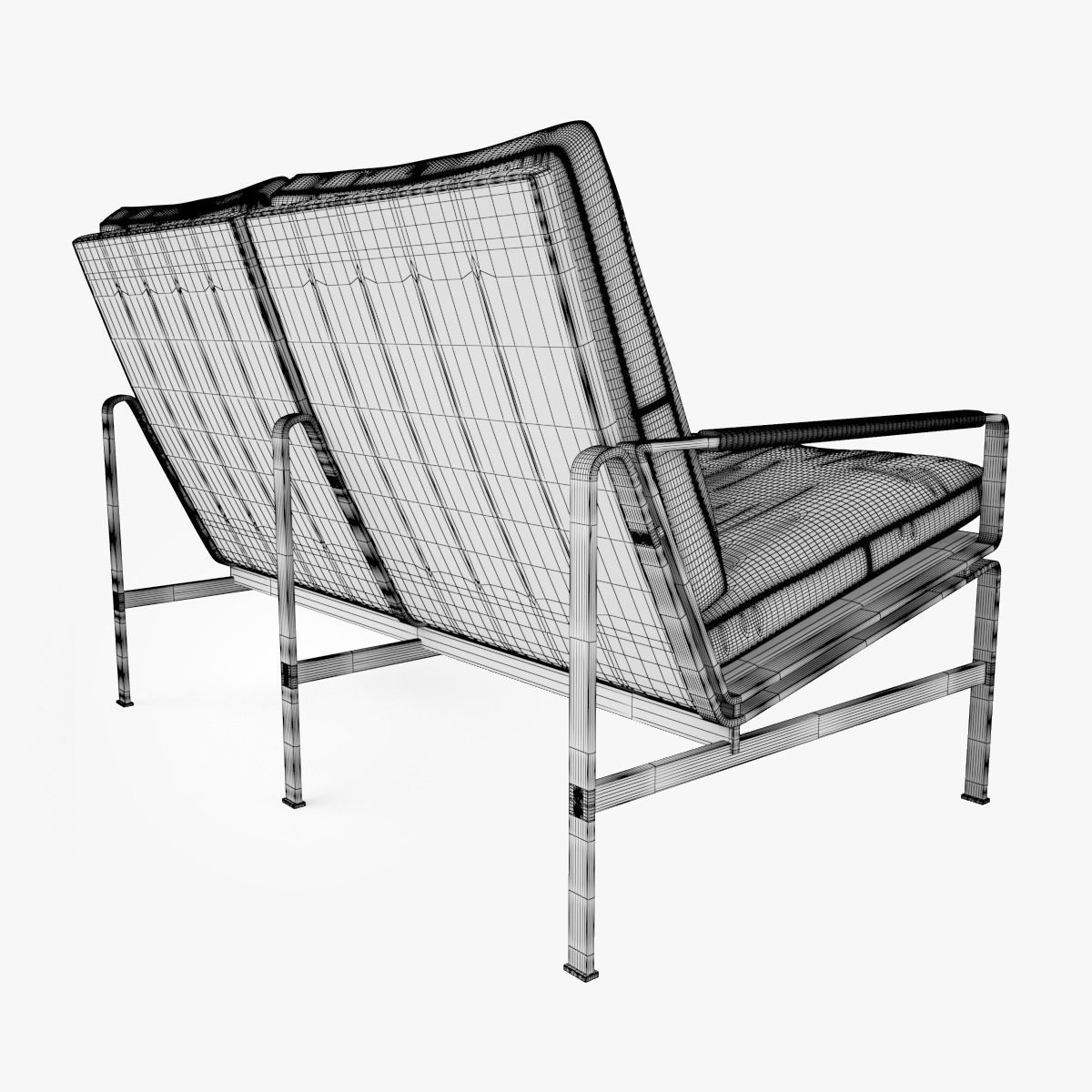 FK 6720 Sofa Two Seater by Lange Production 3D model_11