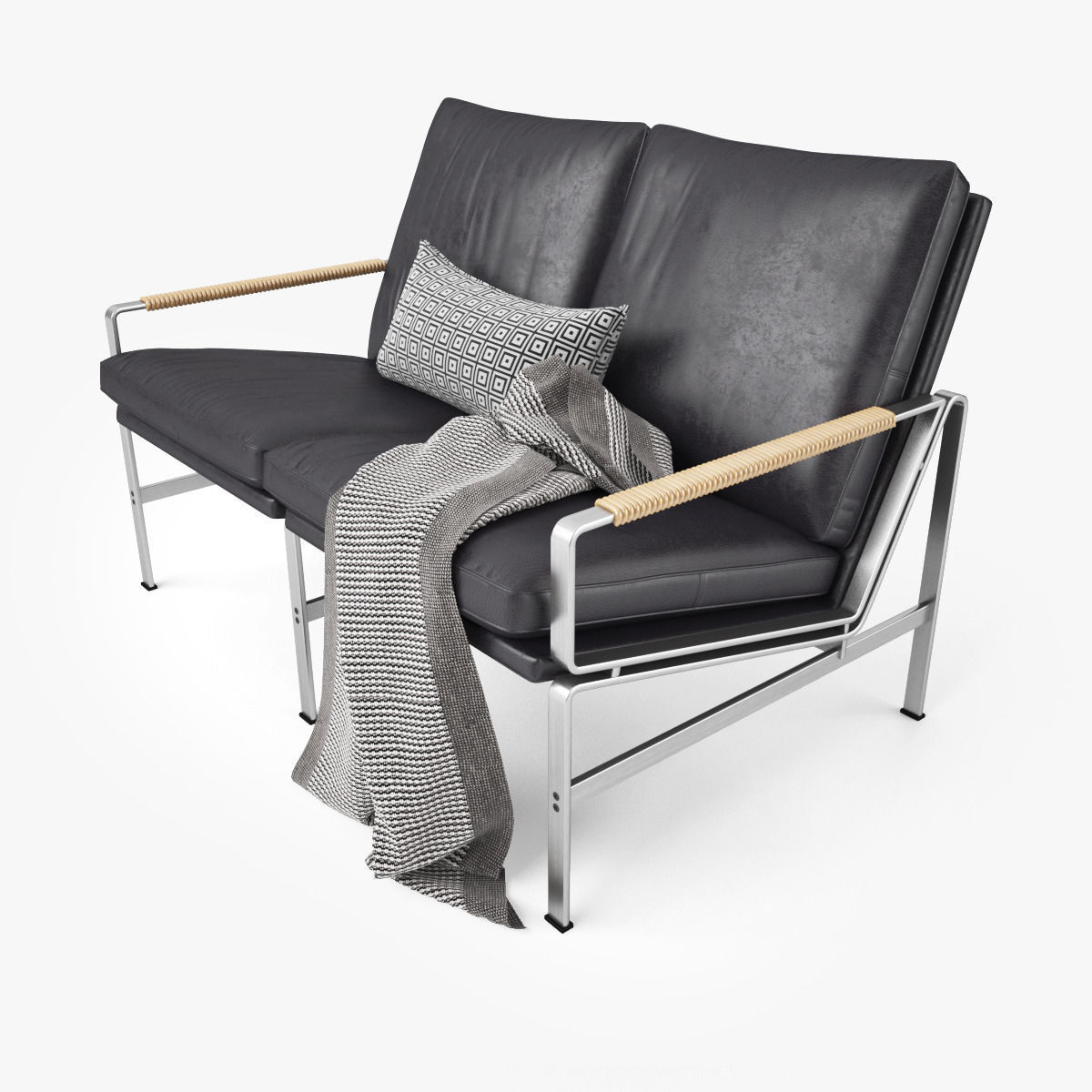 FK 6720 Sofa Two Seater by Lange Production 3D model_5