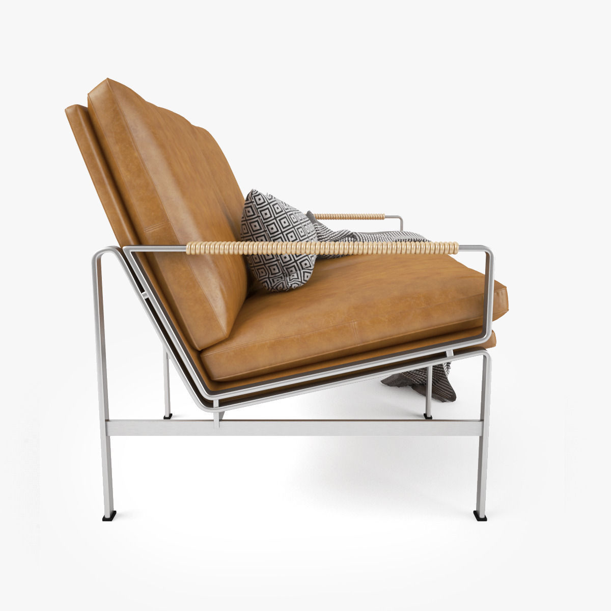 FK 6720 Sofa Two Seater by Lange Production 3D model_3