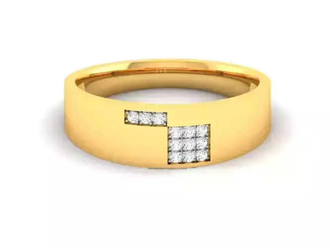 Women band ring 3dm stl render