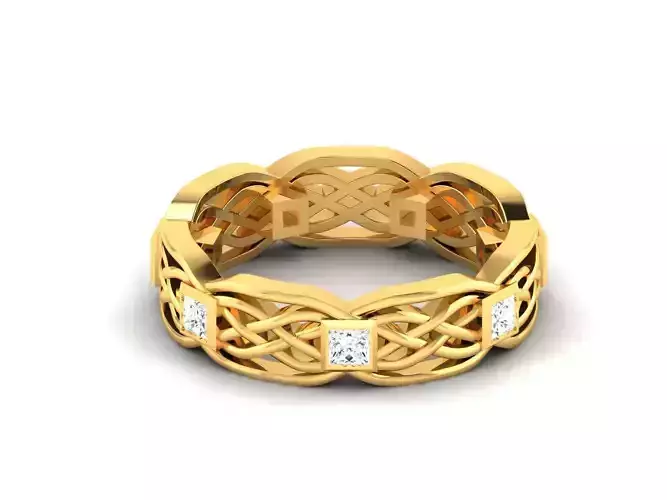 Women band ring 3dm stl render 3D print model