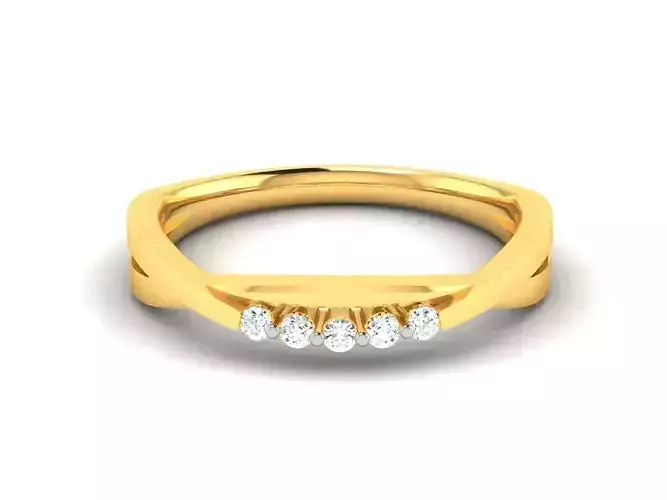 Women band ring 3dm stl render 3D print model