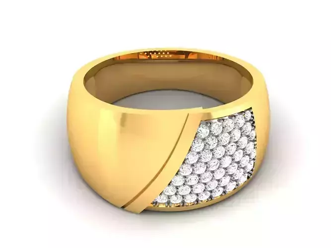 Women band ring 3dm stl render detail