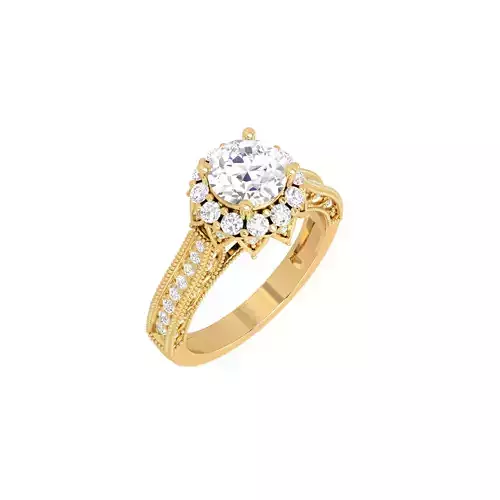Jewelry Diamond Ring Print Model
