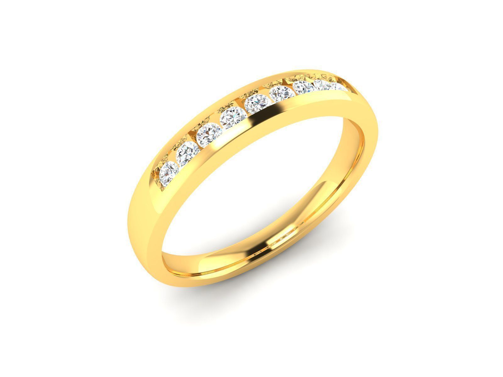 Women band ring 3dm stl render detail 3D print model_12