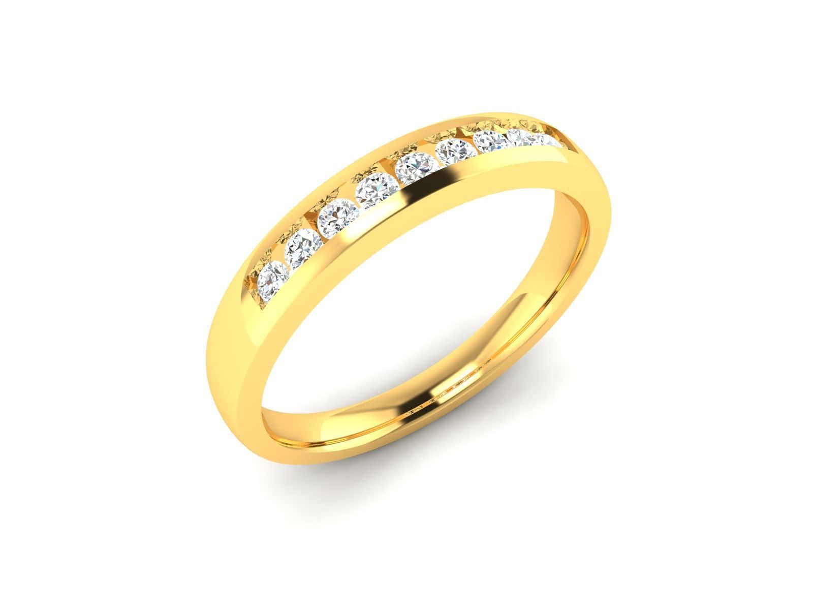 Women band ring 3dm stl render detail 3D print model_11