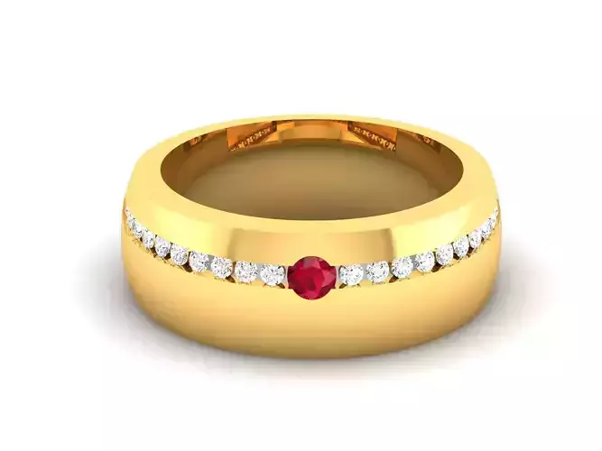 Women band ring 3dm stl render