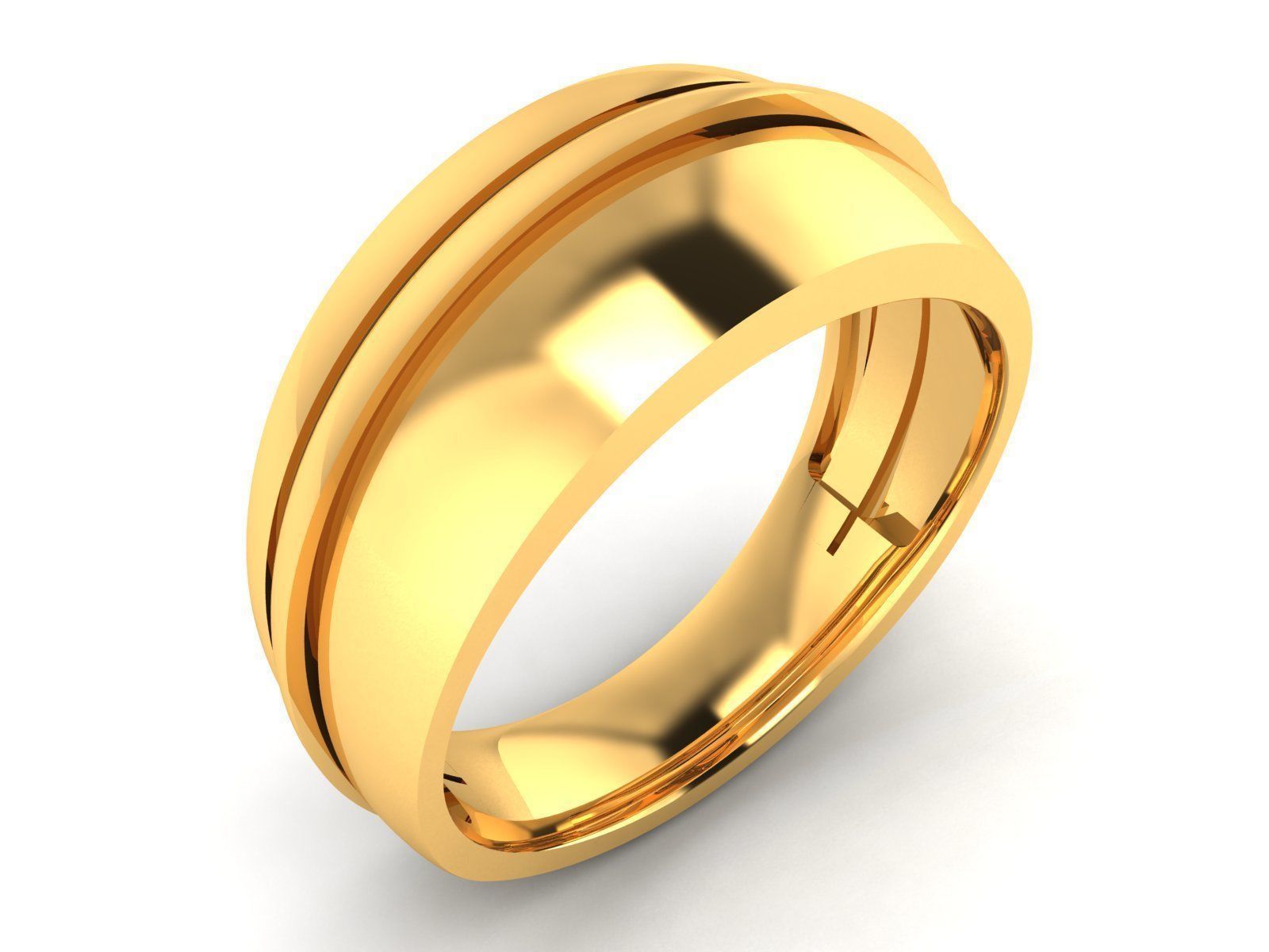 Women band ring 3dm stl render detail 3D print model_1