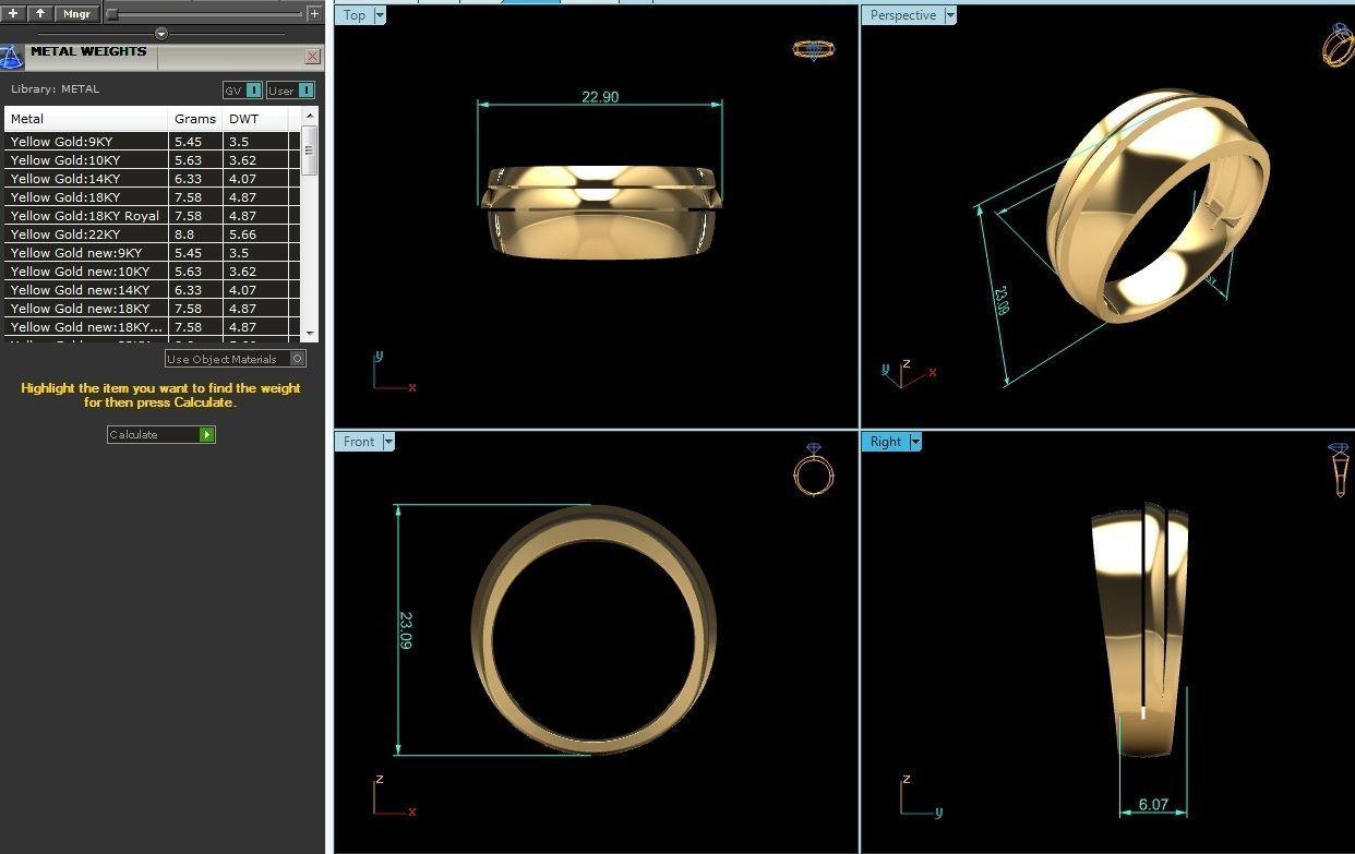 Women band ring 3dm stl render detail 3D print model_4