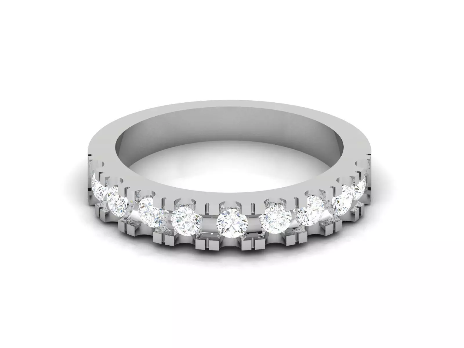 Women band ring 3dm stl render 3D print model_0