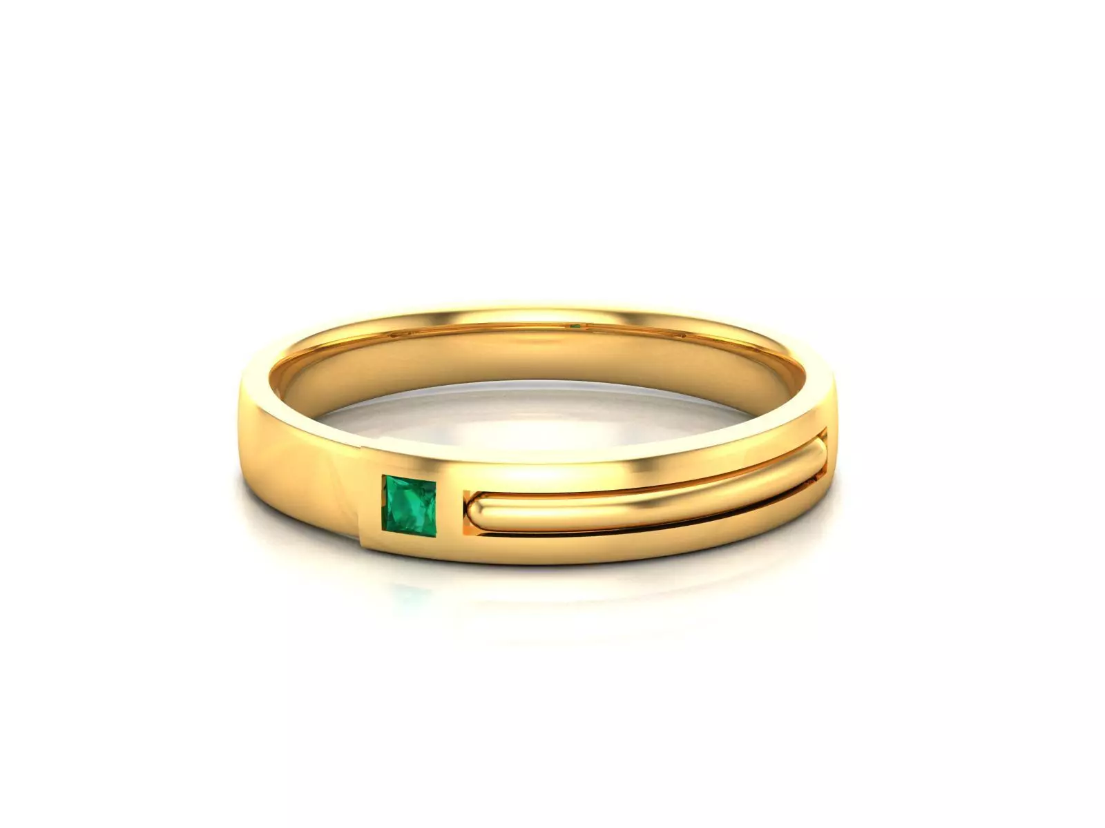 Women band ring 3dm stl render 3D print model_0