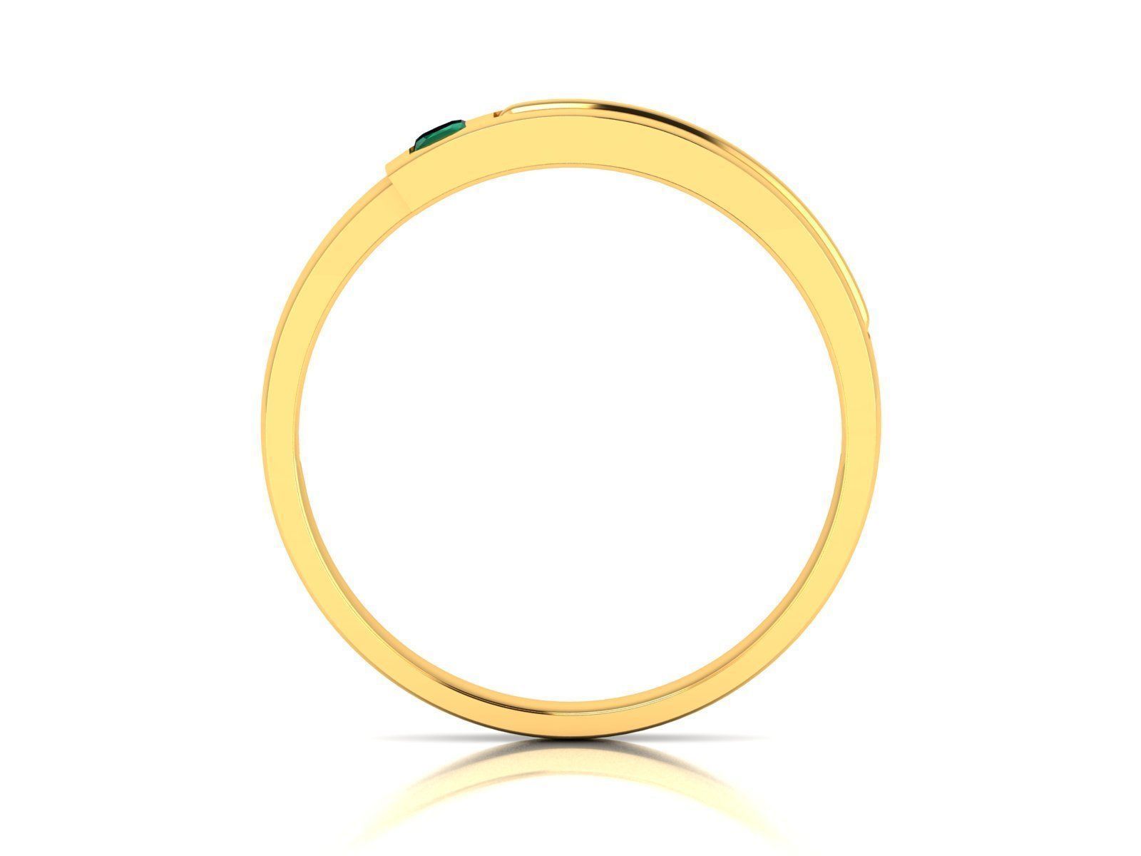 Women band ring 3dm stl render 3D print model_3