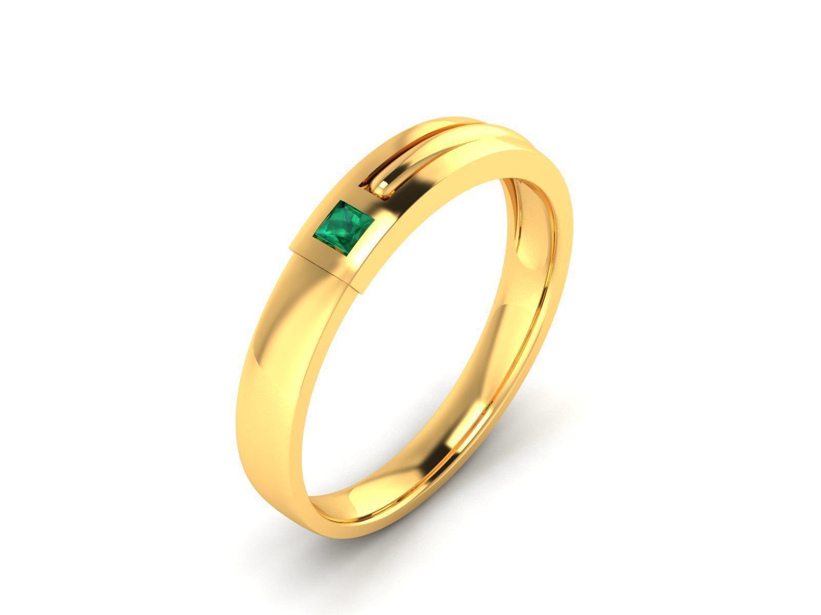 Women band ring 3dm stl render 3D print model_2