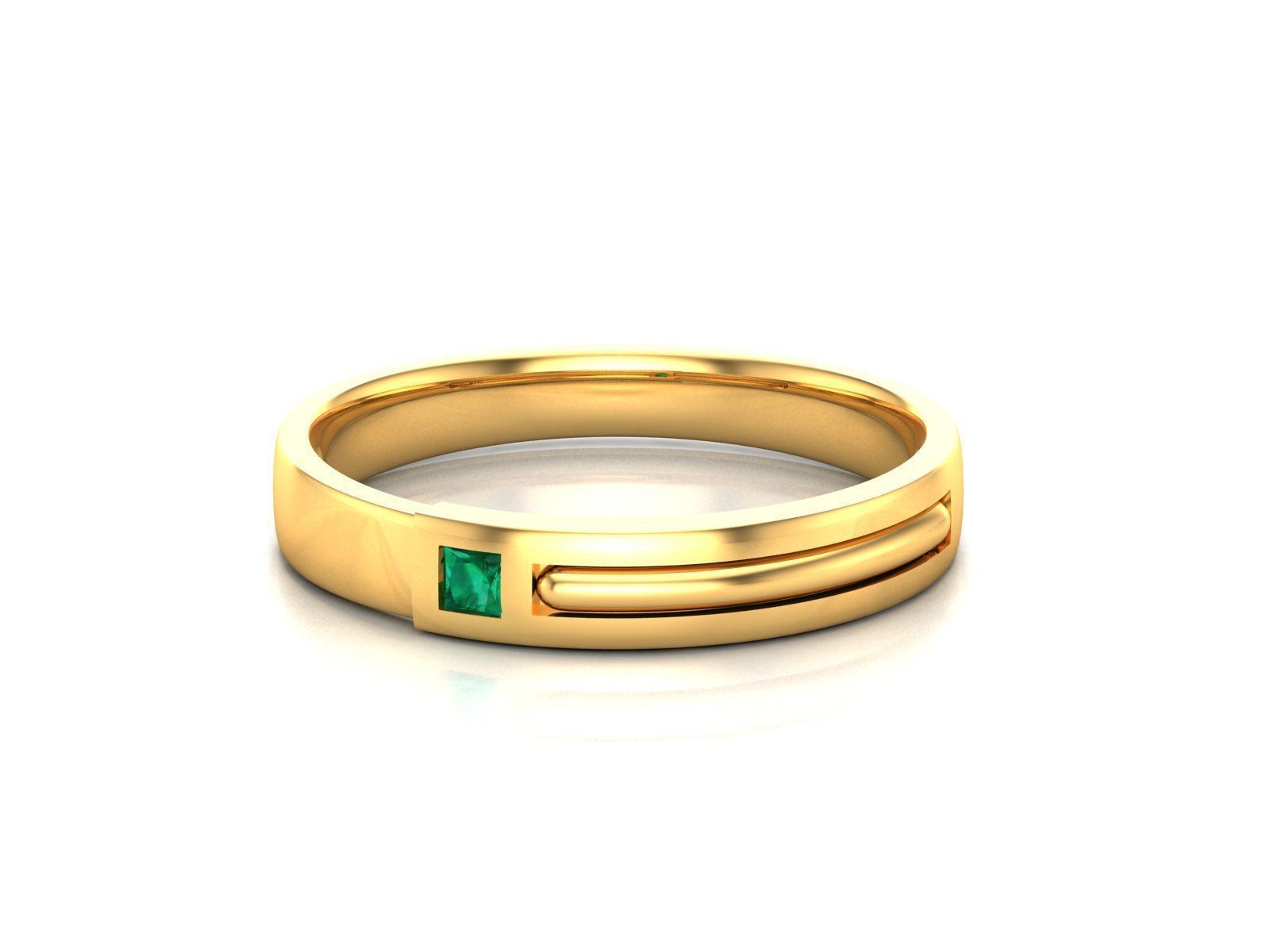 Women band ring 3dm stl render 3D print model_6
