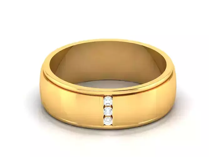 Women band ring 3dm stl render