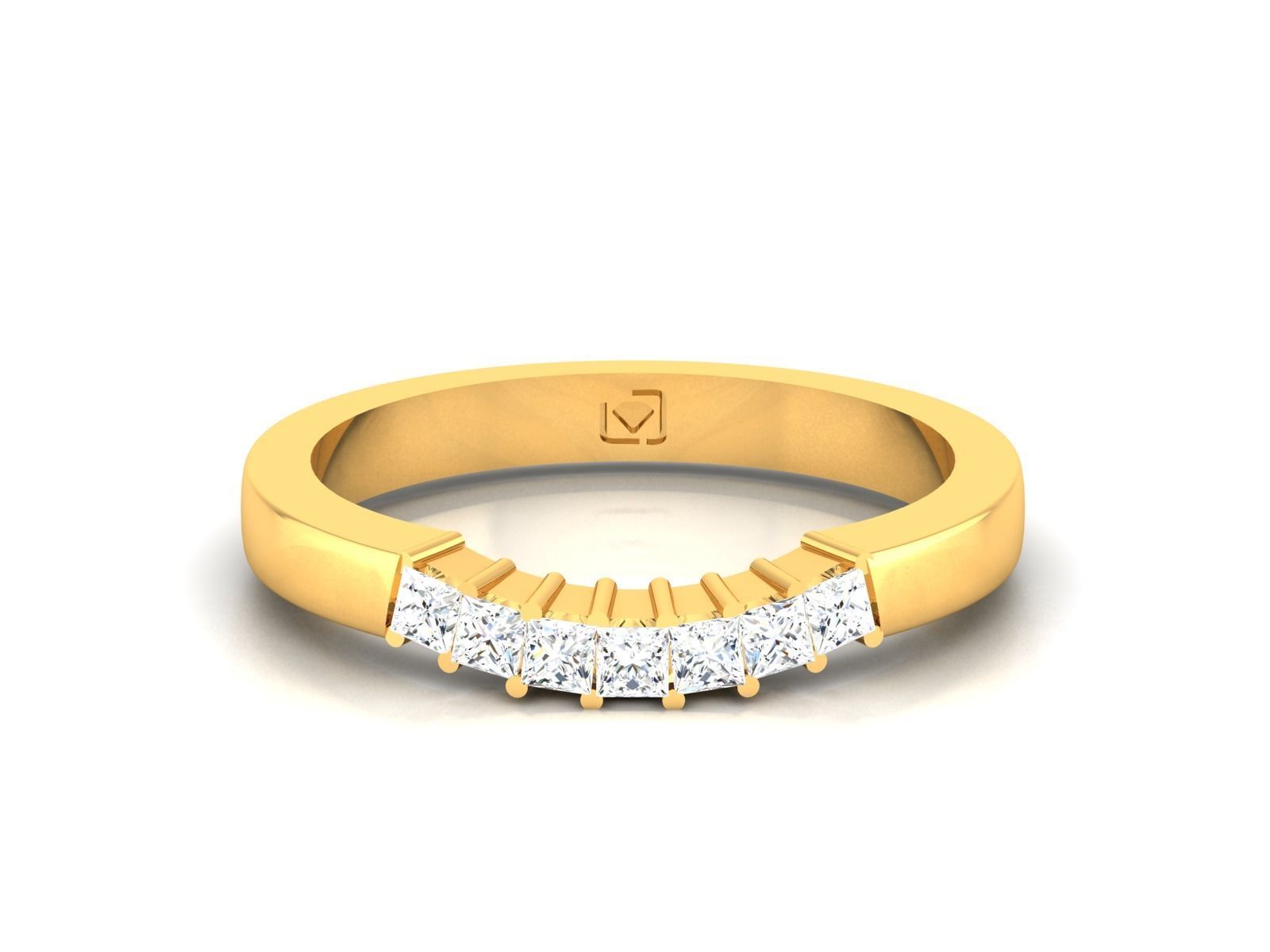 Women band ring 3dm stl render 3D print model_8