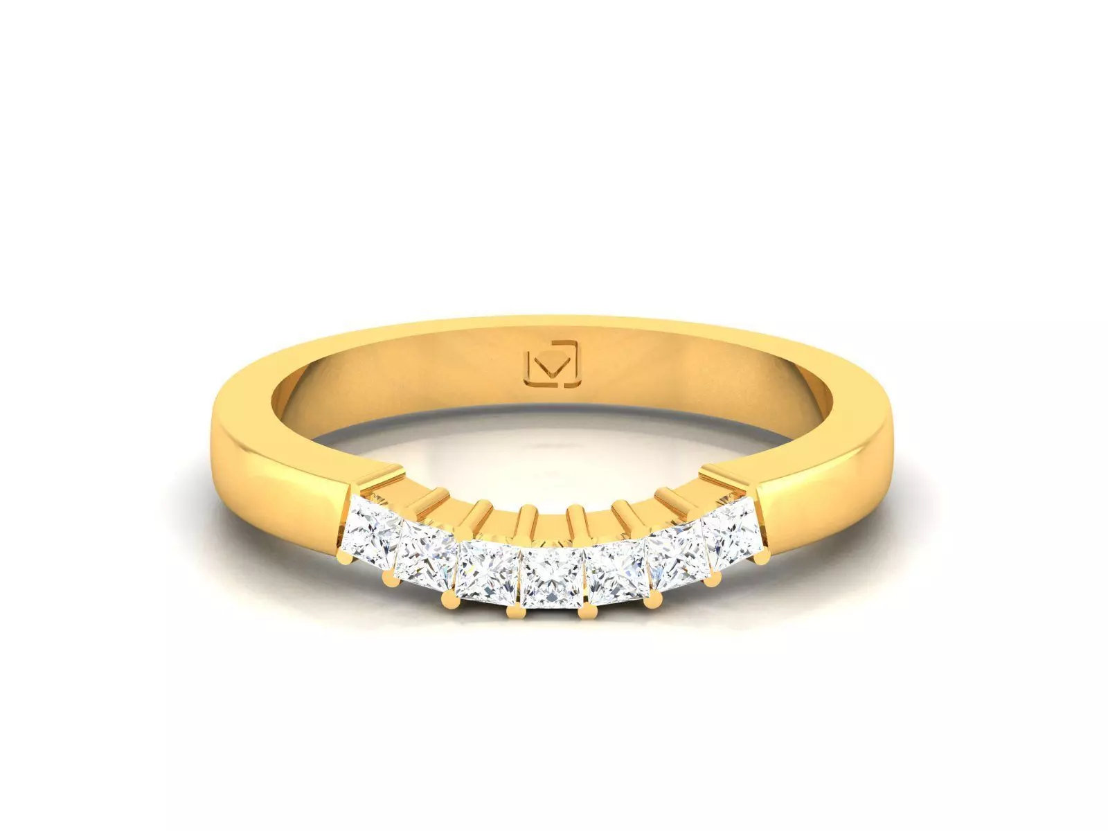 Women band ring 3dm stl render 3D print model_0