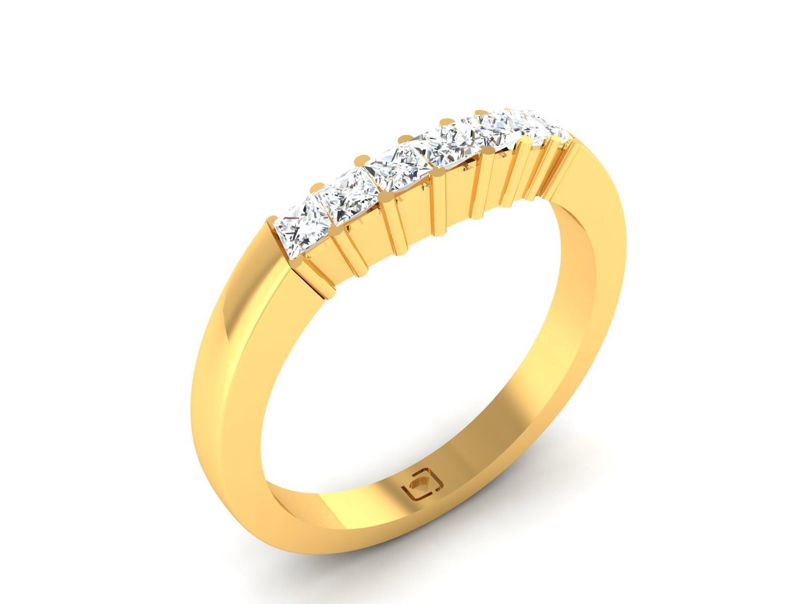 Women band ring 3dm stl render 3D print model_2