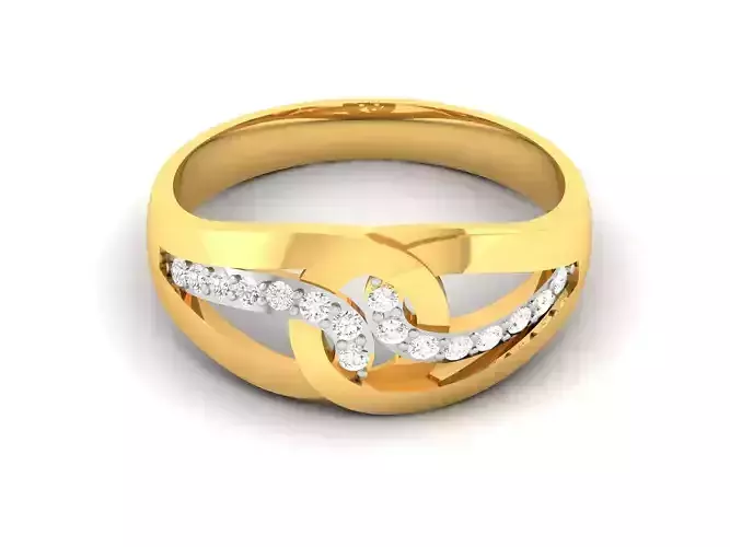Women band ring 3dm stl render detail
