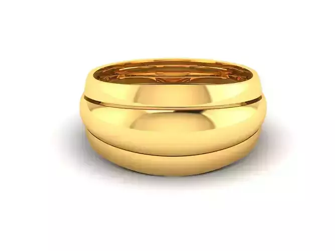 Women band ring 3dm stl render detail