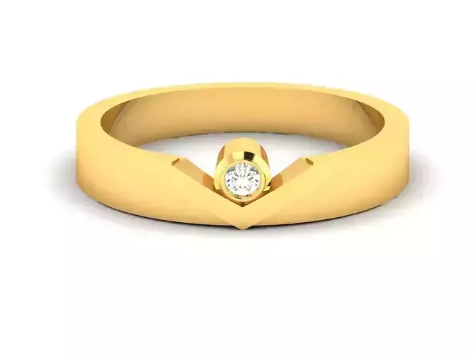 Women band ring 3dm stl render