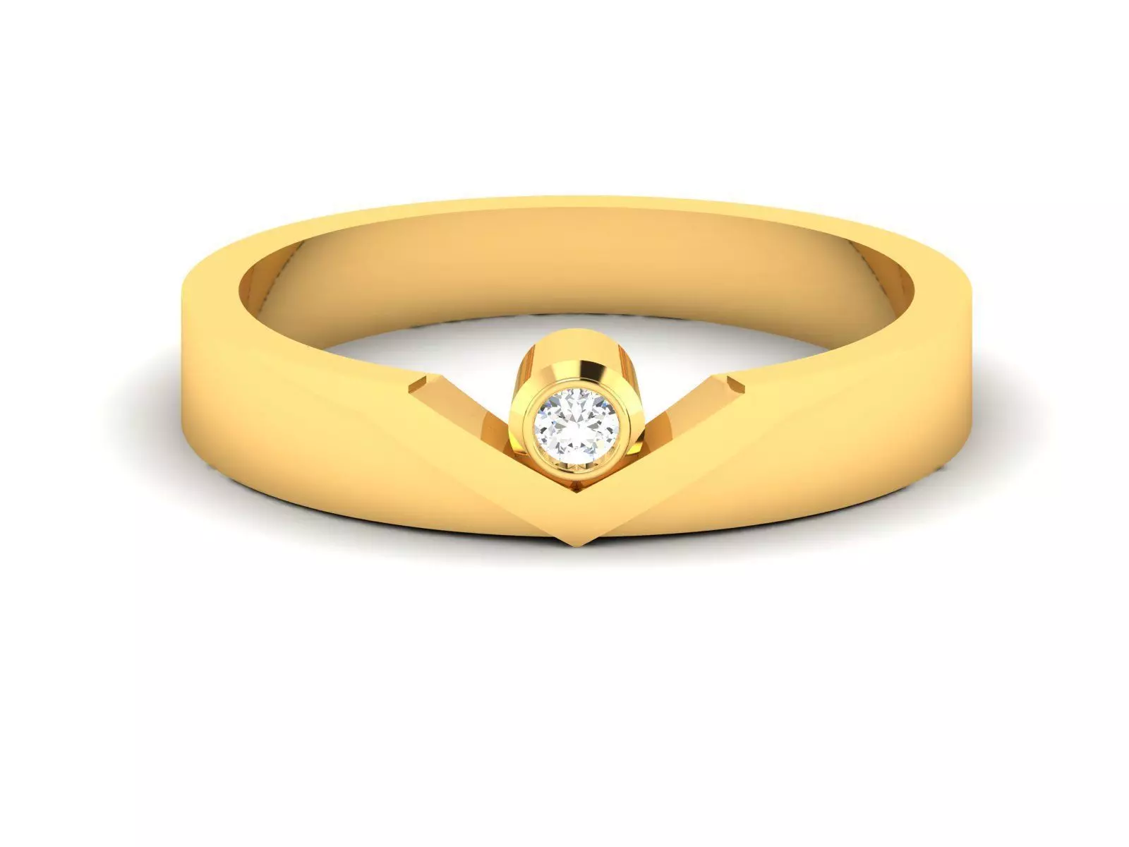 Women band ring 3dm stl render 3D print model_0