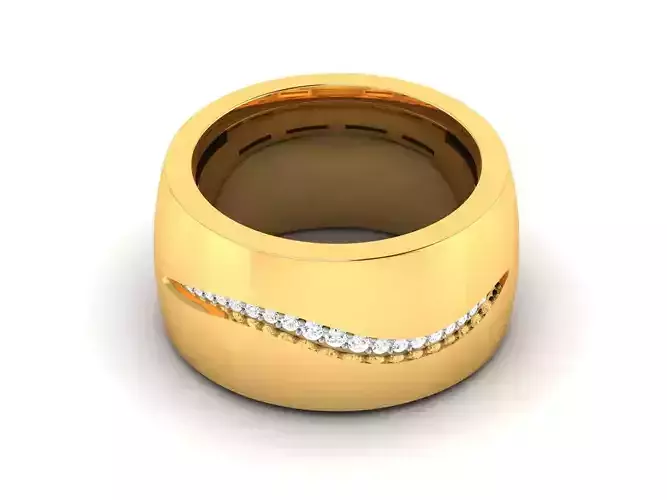 Women band ring 3dm stl render