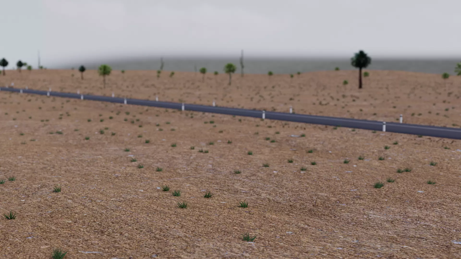 Desert square Free low-poly 3D model