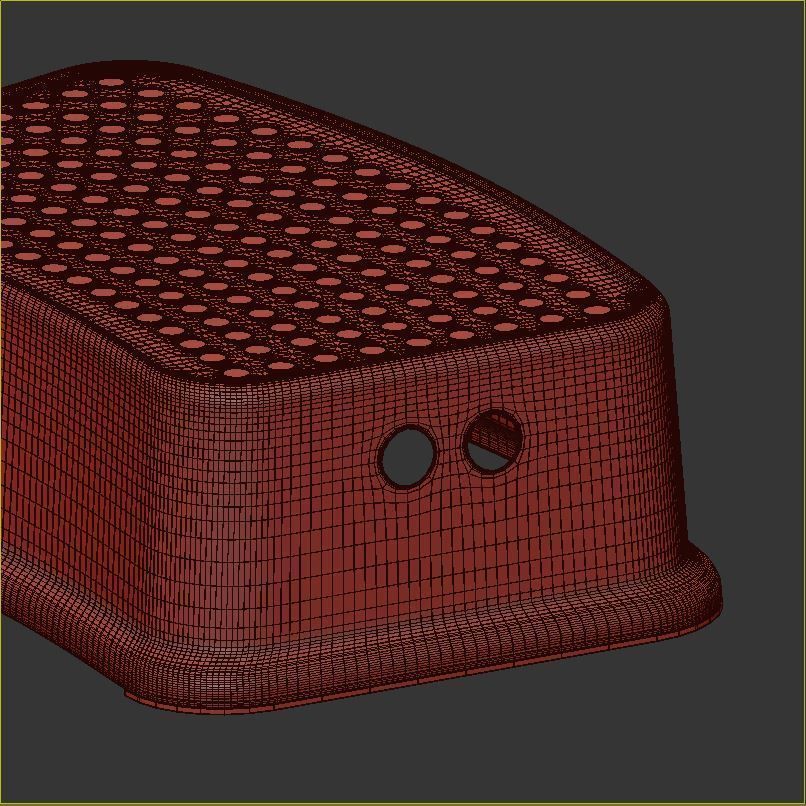 Children table and chairs set 2 3D model_5