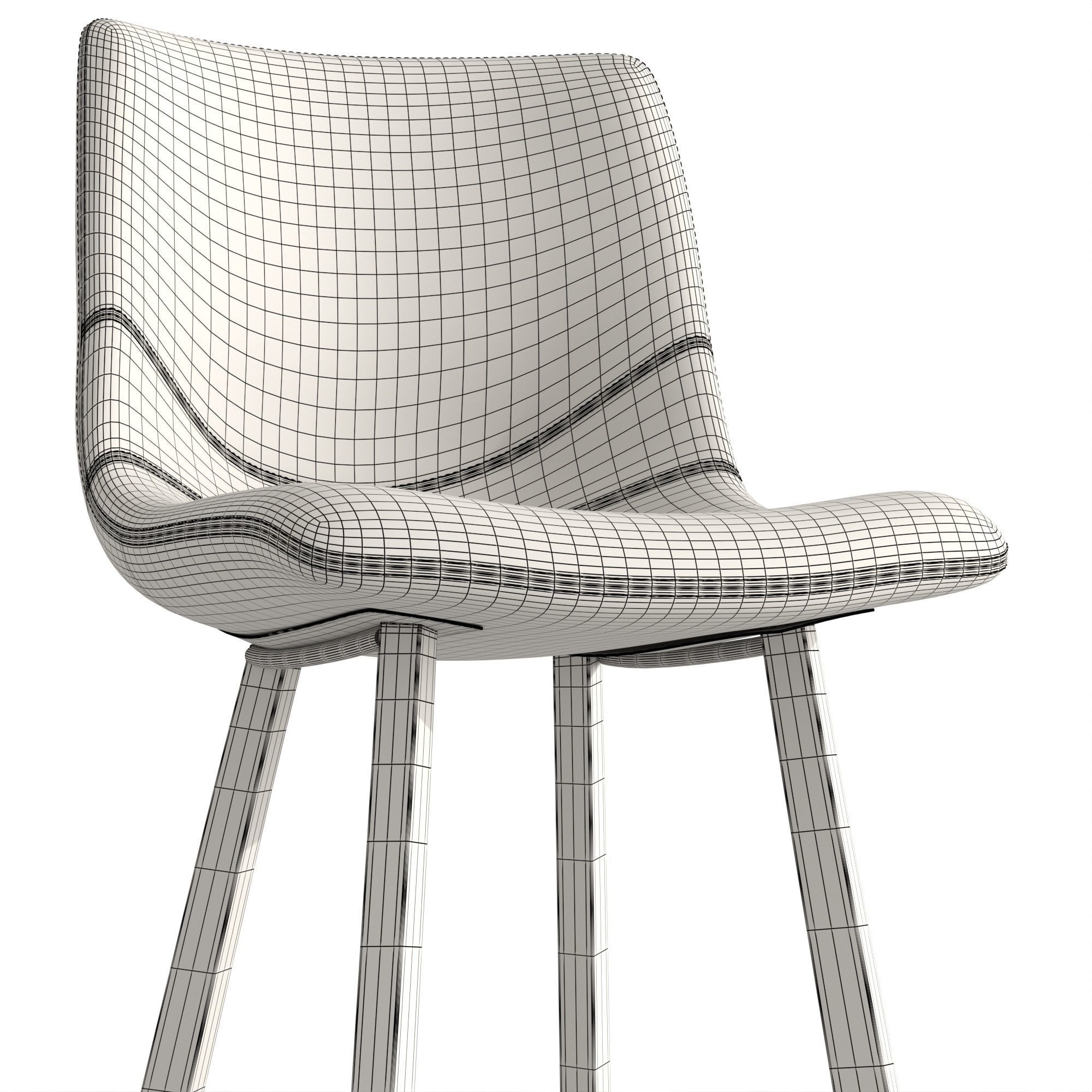 Bar stool Trac CC0312UE86 3D model_6