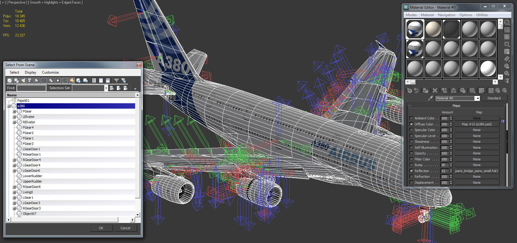 Airbus A380-8 Home livery Low-poly 3D model_6