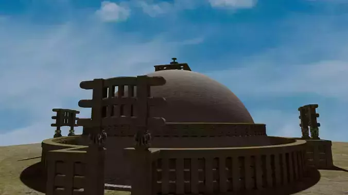 Sanchi Stupa - 3D model 3D model