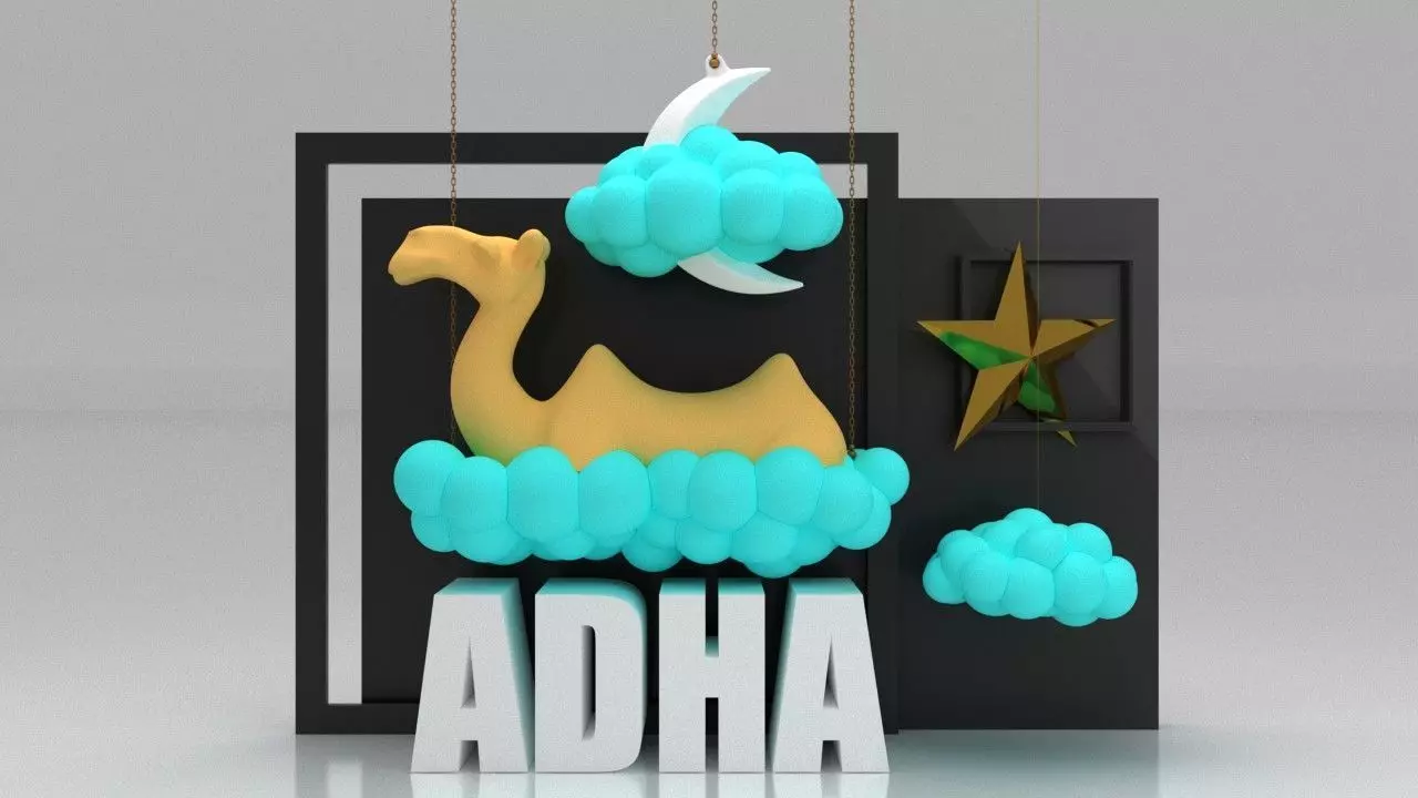 Eid Al Adha Conceptual Shop Window 3D model