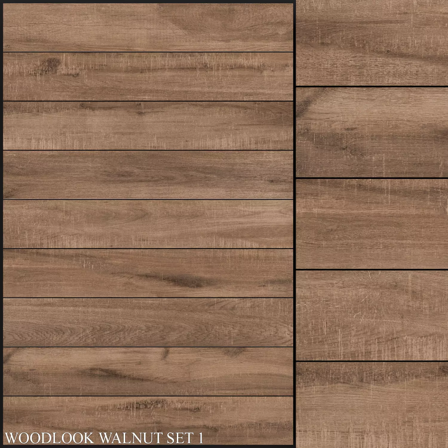 Decovita Woodlook Walnut 200x1200 Set 1 3D model_0