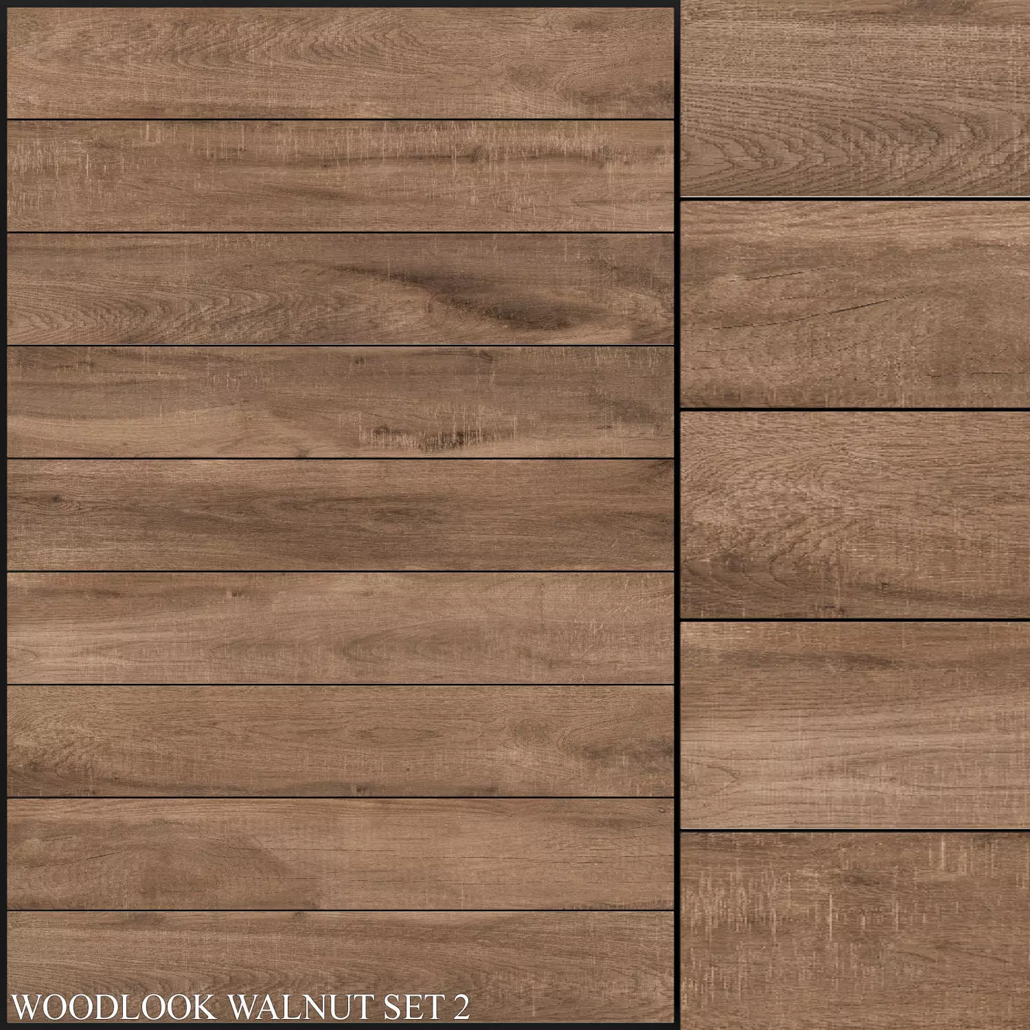 Decovita Woodlook Walnut 200x1200 Set 2 3D model_0