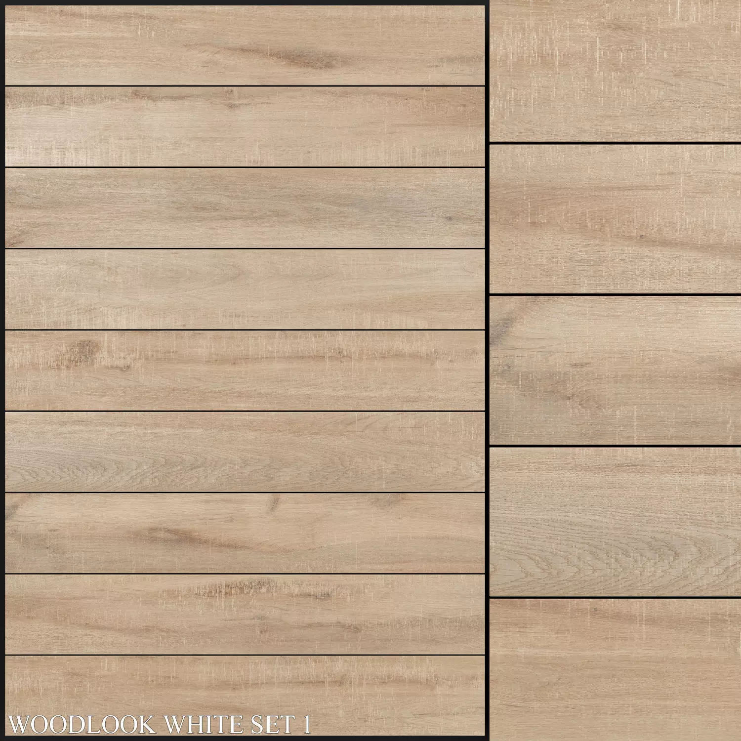 Decovita Woodlook White 200x1200 Set 1 3D model_0