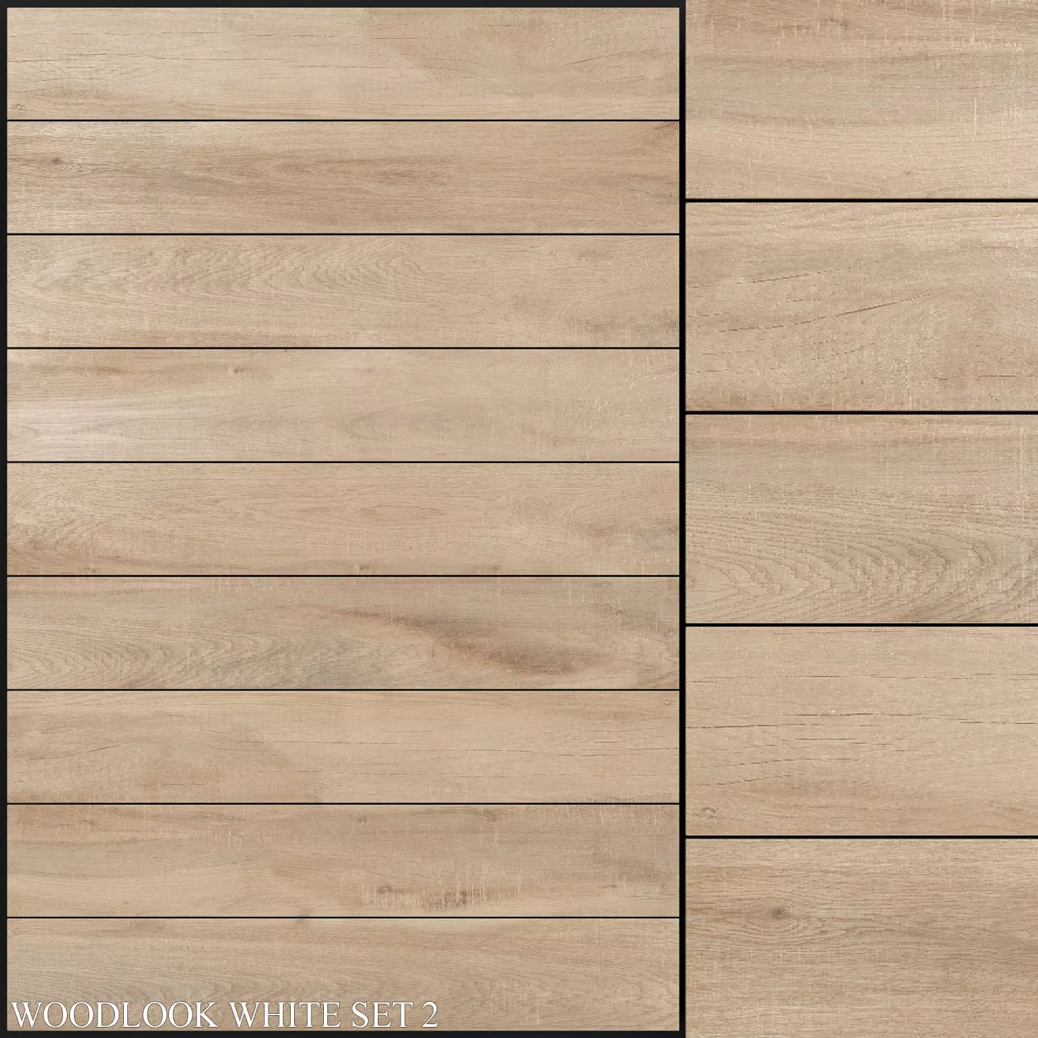 Decovita Woodlook White 200x1200 Set 2 3D model_0