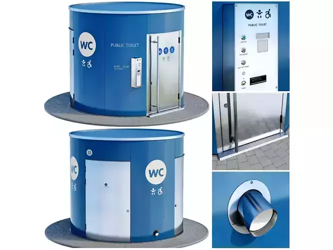 Public toilet round
