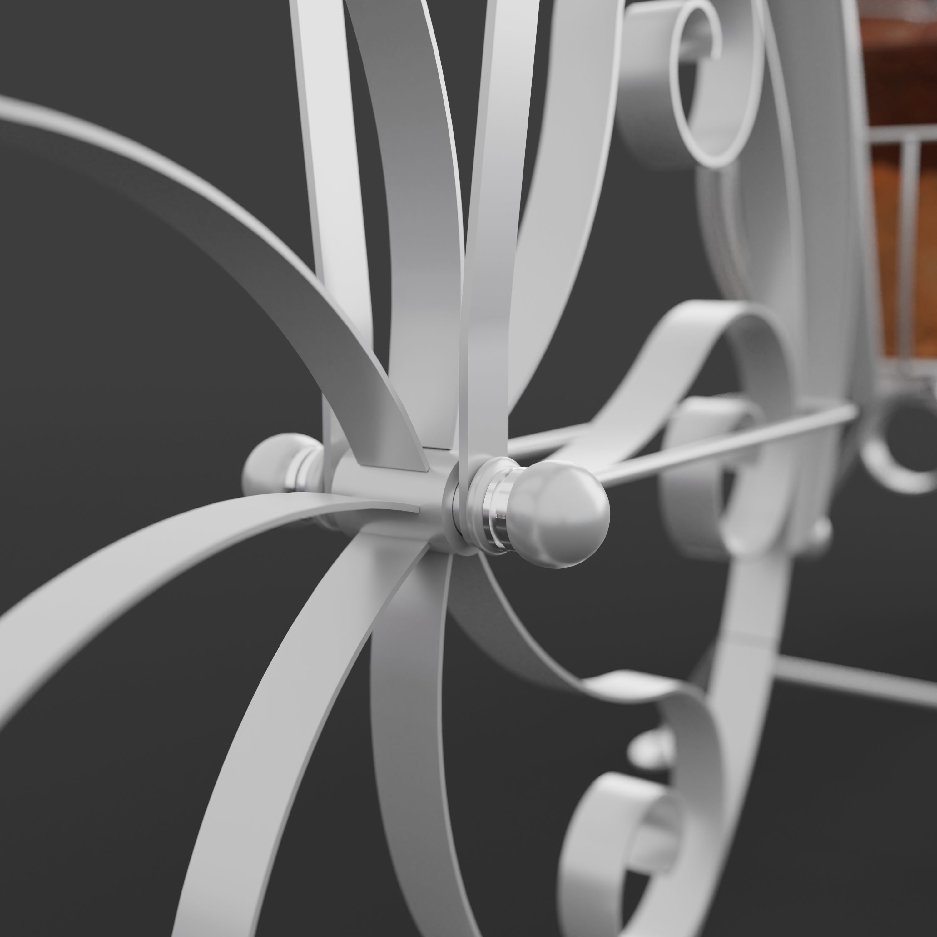 Garden Bicycle with flower pots 3D model_7