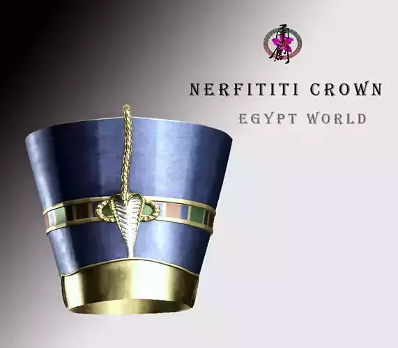 Egypt World - Nefertiti Crown Low-poly 3D model