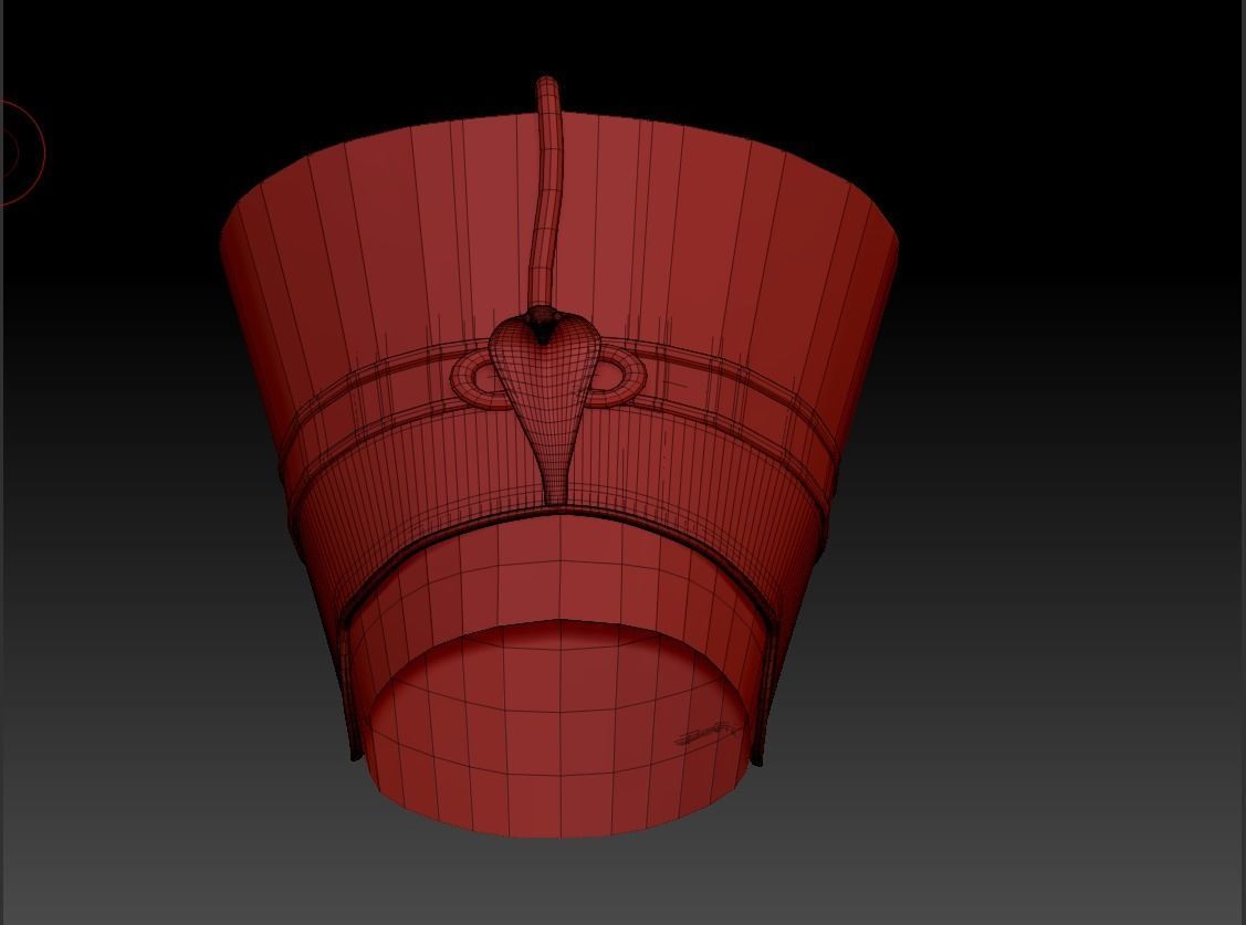 Egypt World - Nefertiti Crown Low-poly 3D model_5