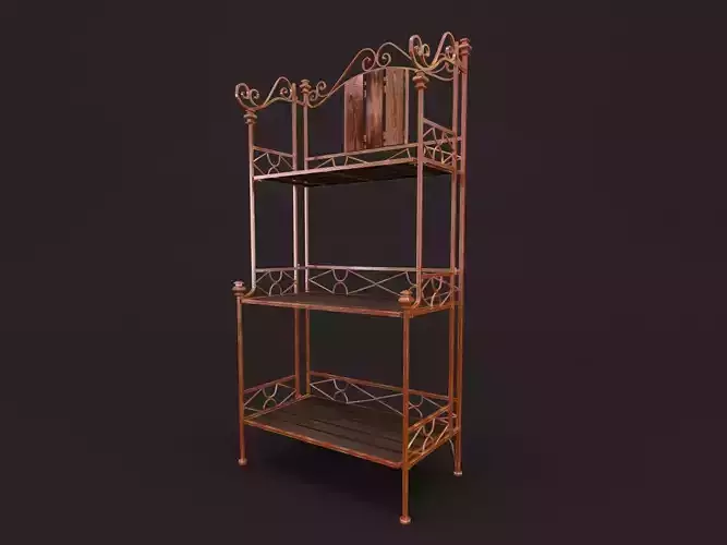 Shelves wrought iron shelf