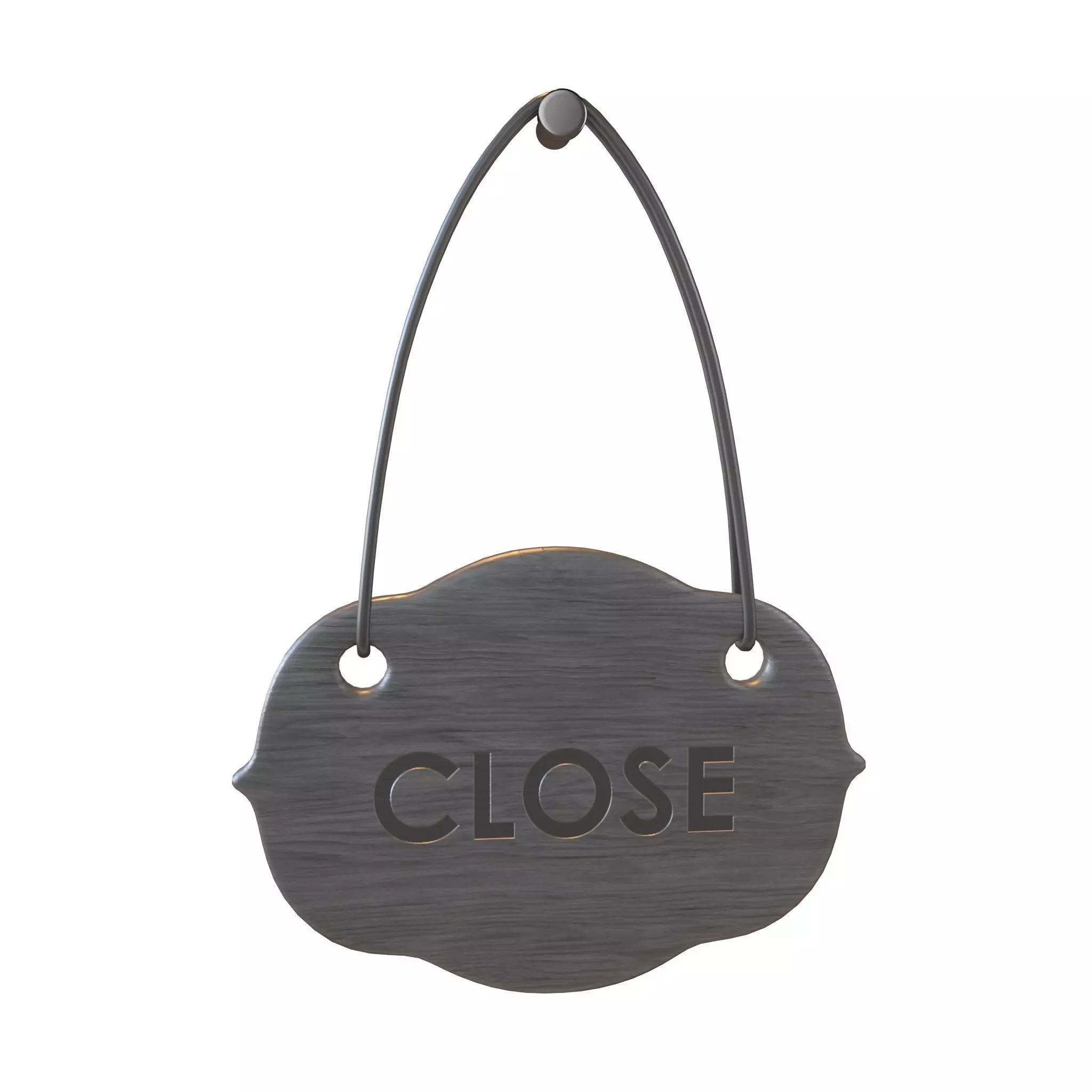 Sign Board v1 006 Low-poly 3D model_0