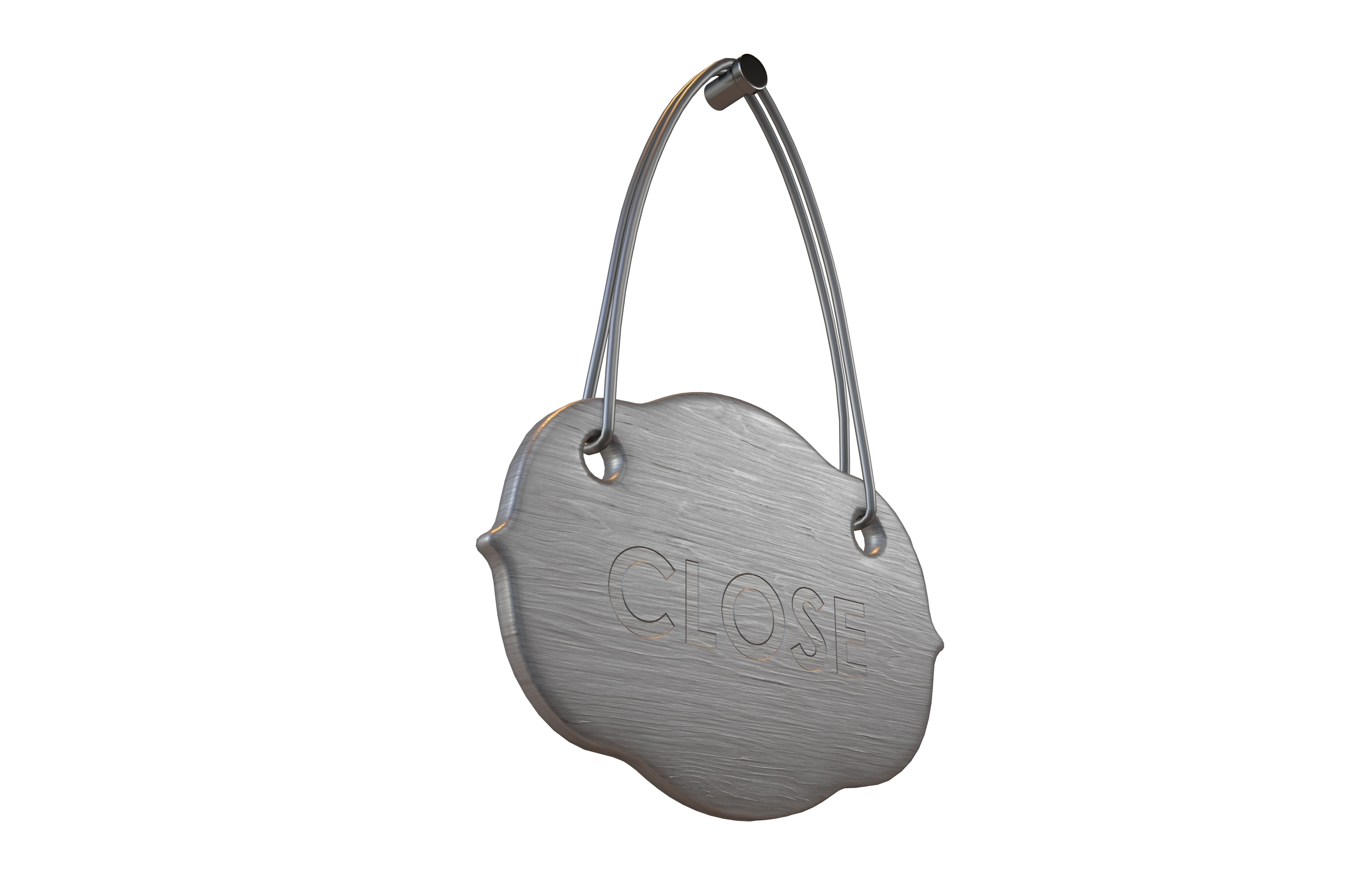 Sign Board v1 006 Low-poly 3D model_3