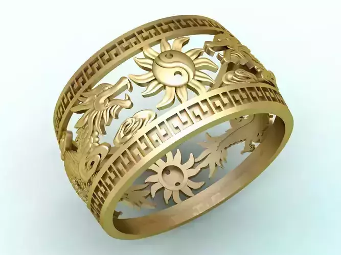 Double Dragon ring - Dragon ring