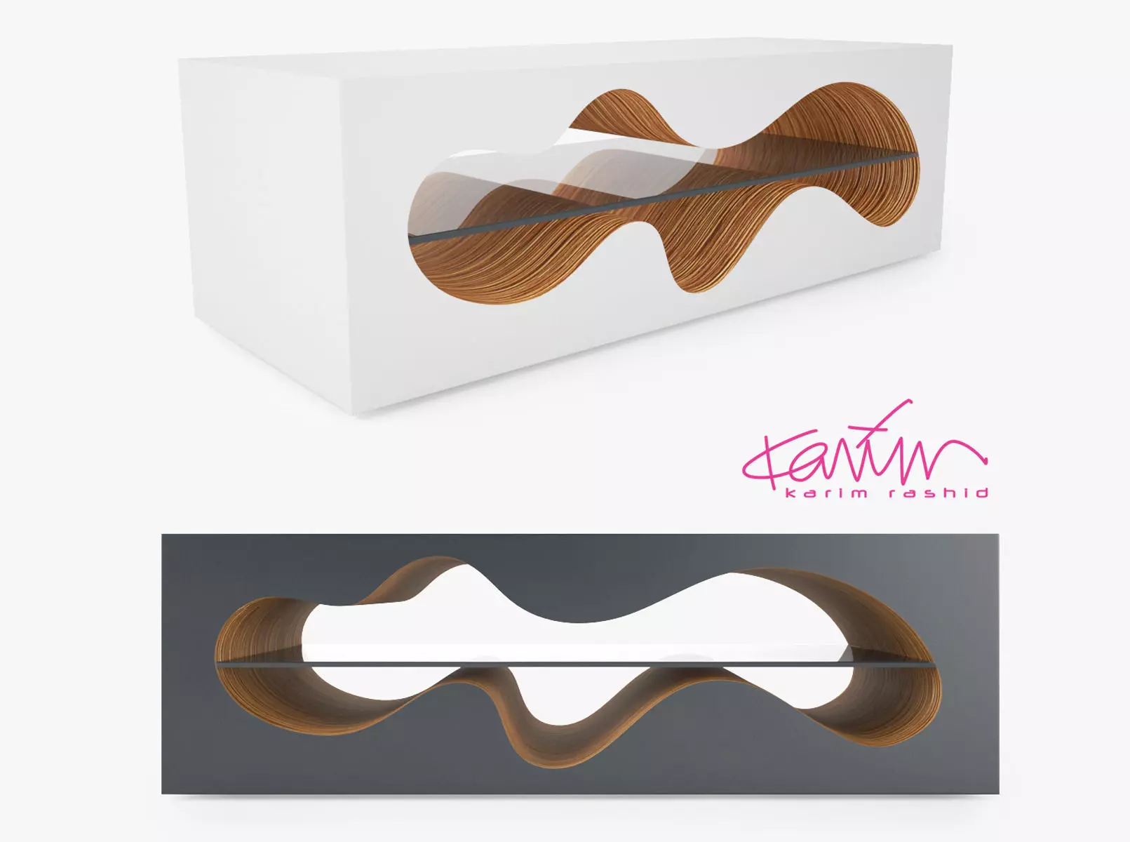 Bernini Kave Table by Karim Rashid 3D model_0