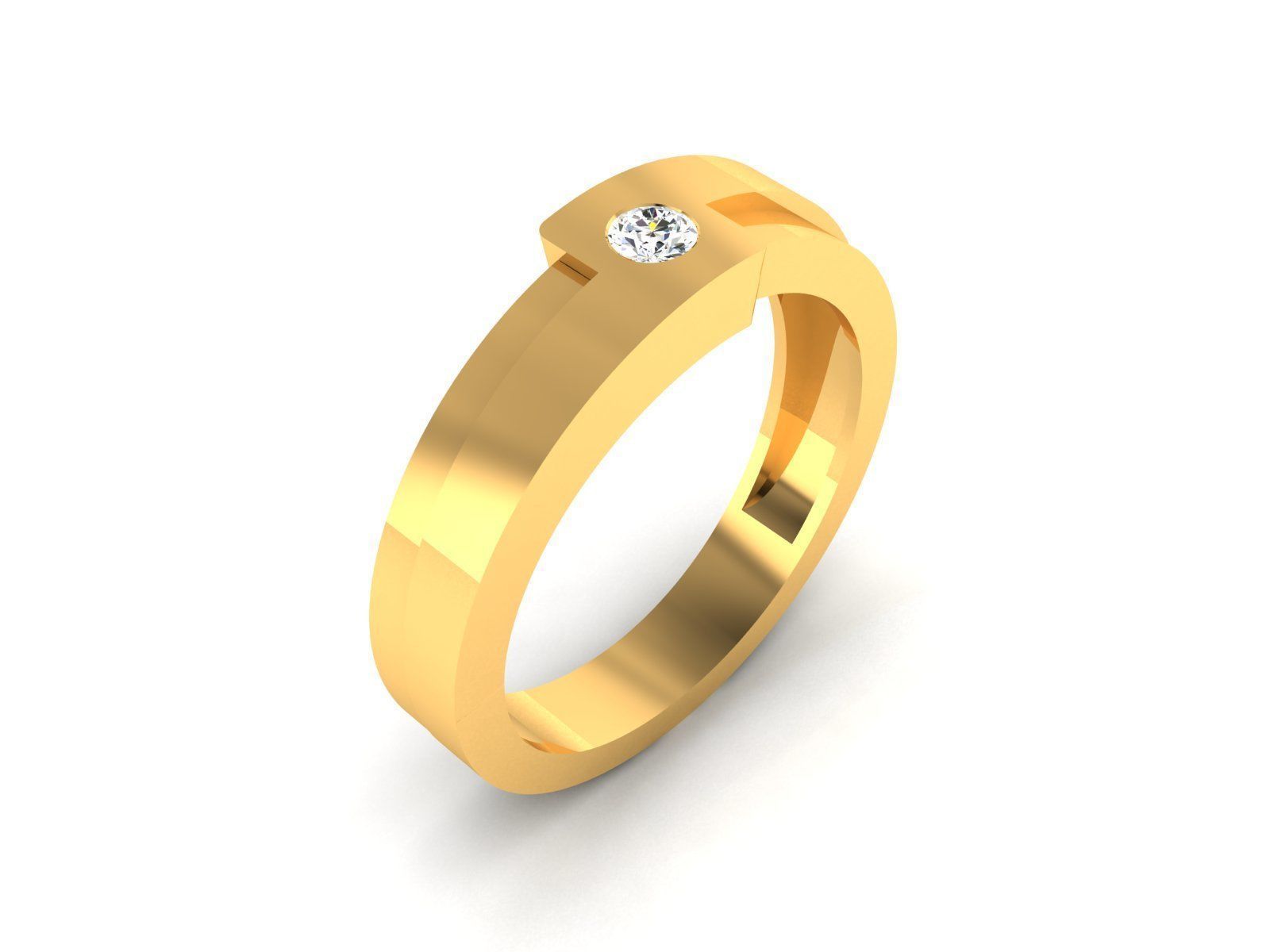 Women band ring 3dm stl render 3D print model_1