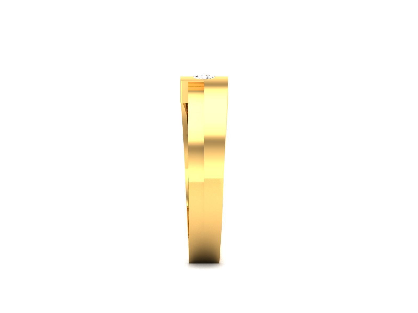 Women band ring 3dm stl render 3D print model_6